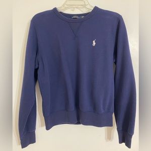 Polo Crewneck, Navy Blue